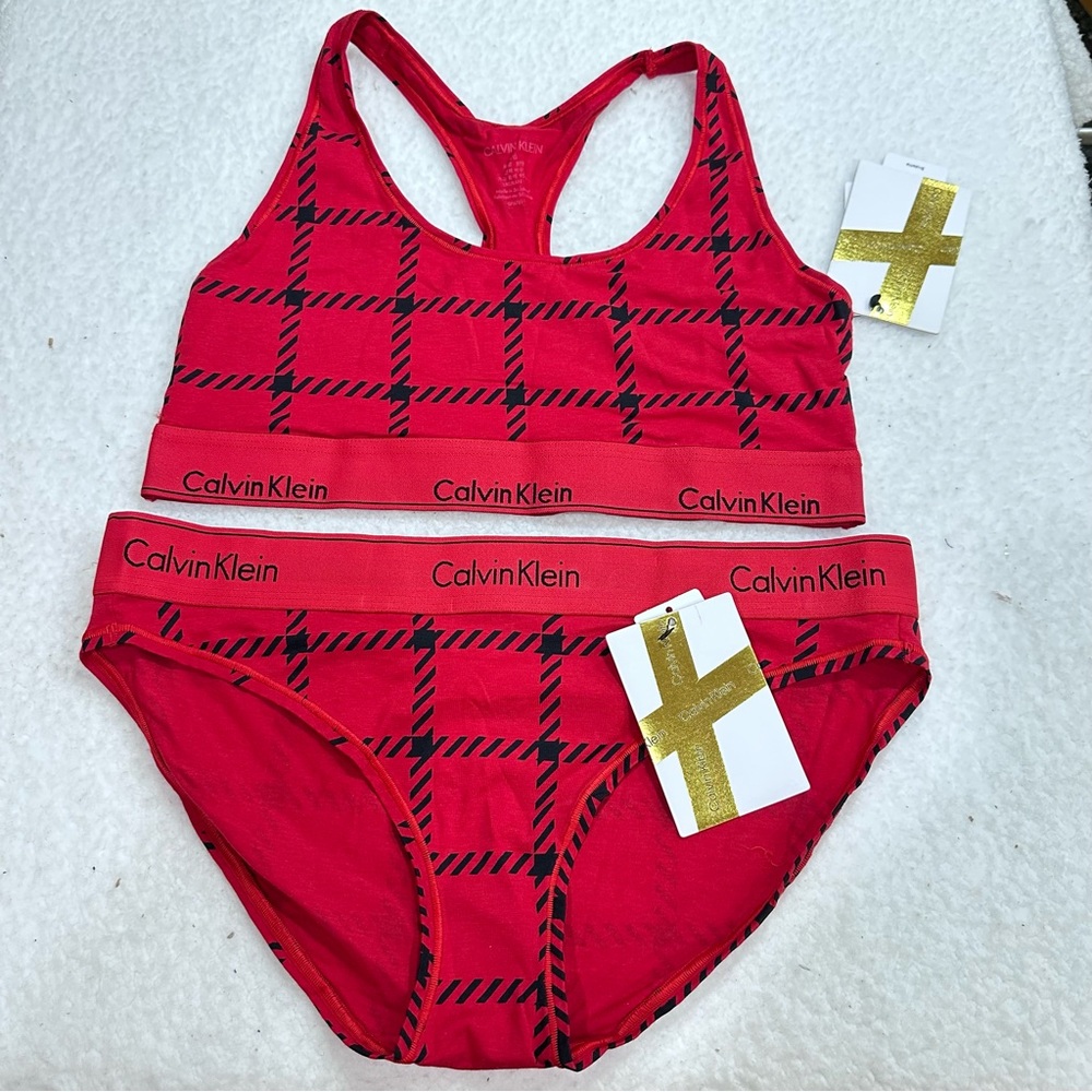 Modern Cotton Calvin Klein Bralette and Panty Set